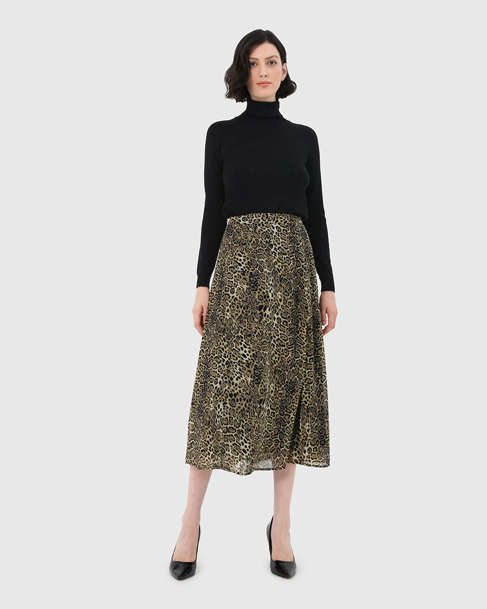 Pamelia Animal Print Skirt