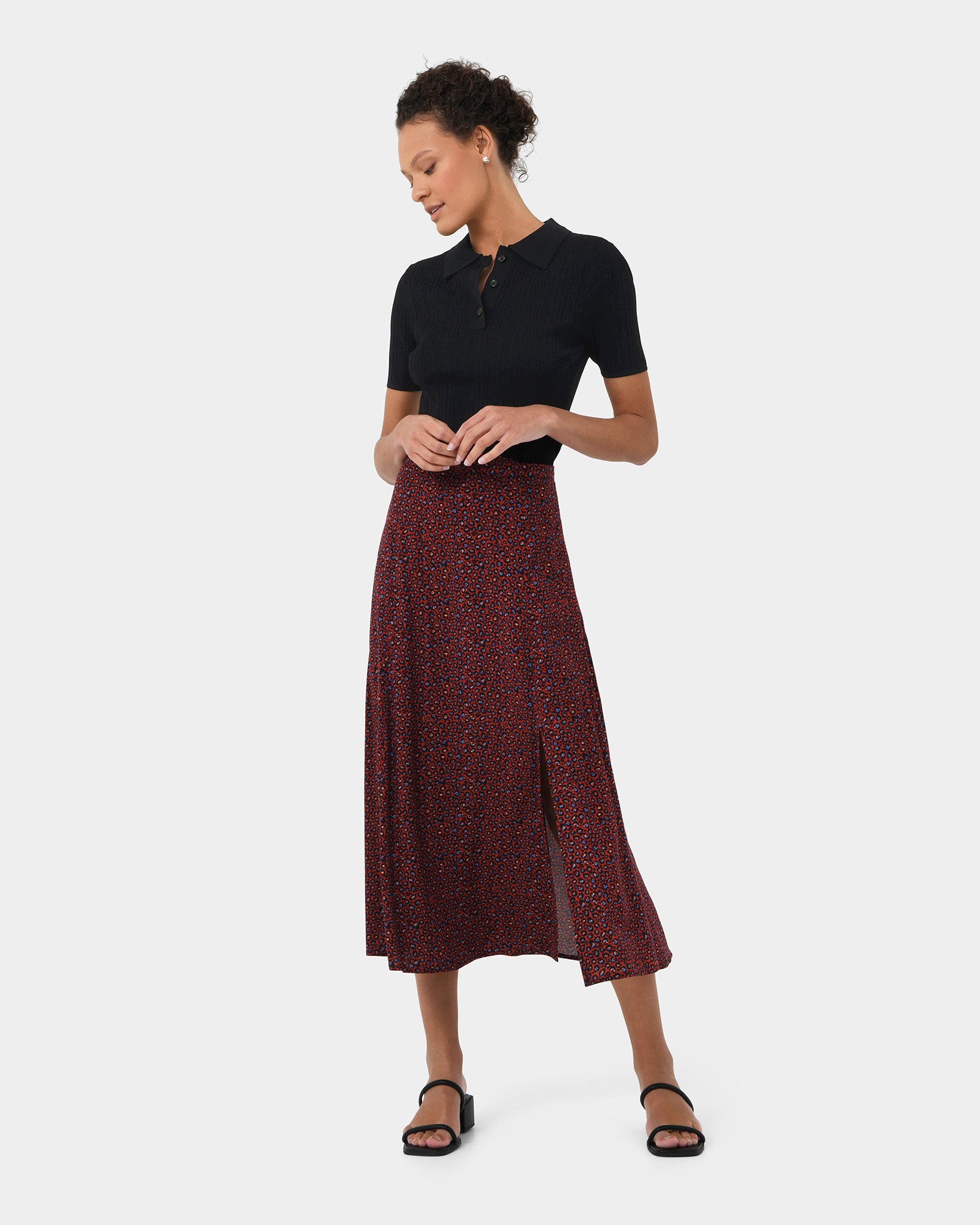 Lilah Animal Print Skirt