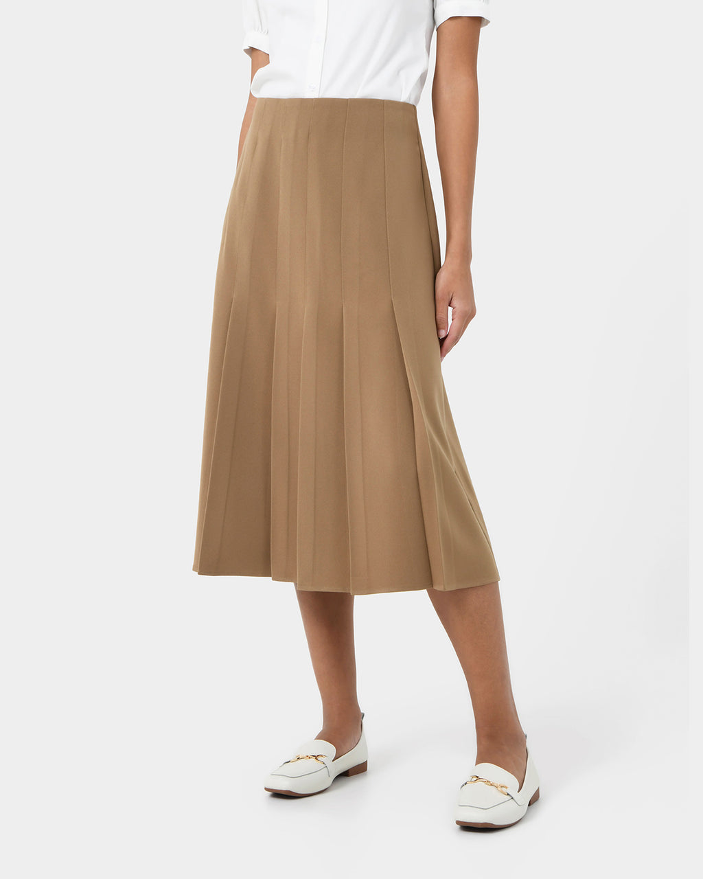 Eloisa Pleated Midi Skirt