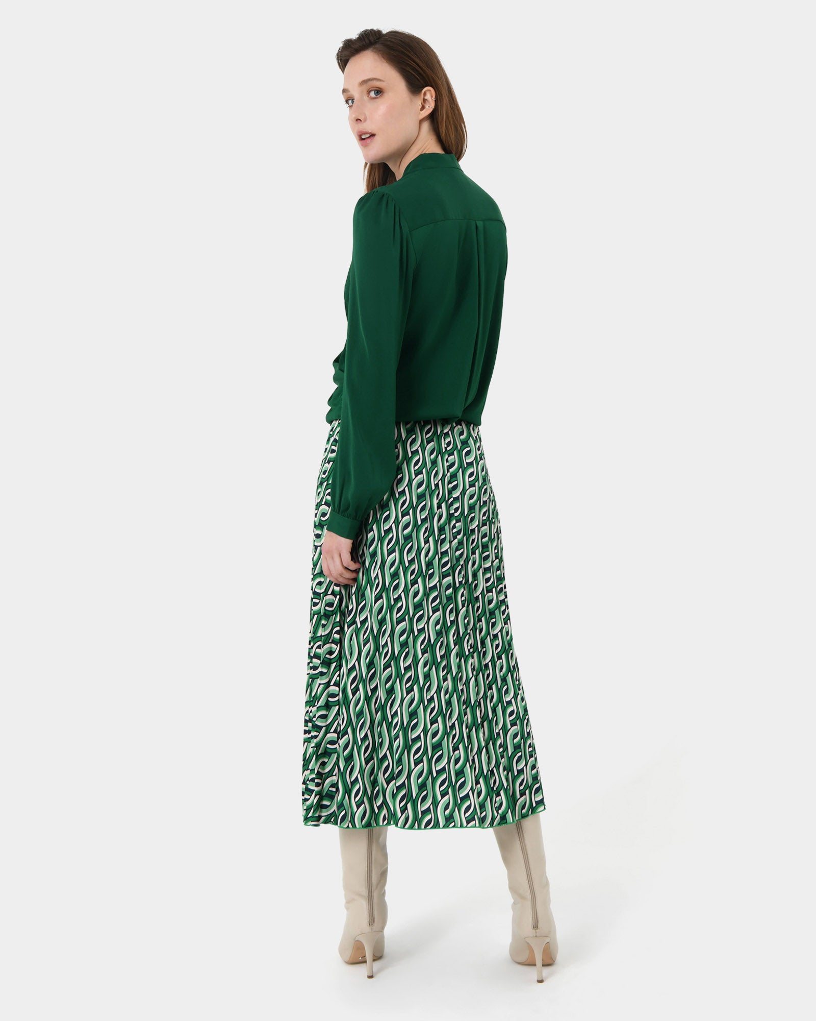 Keira Printed Midi Skirt