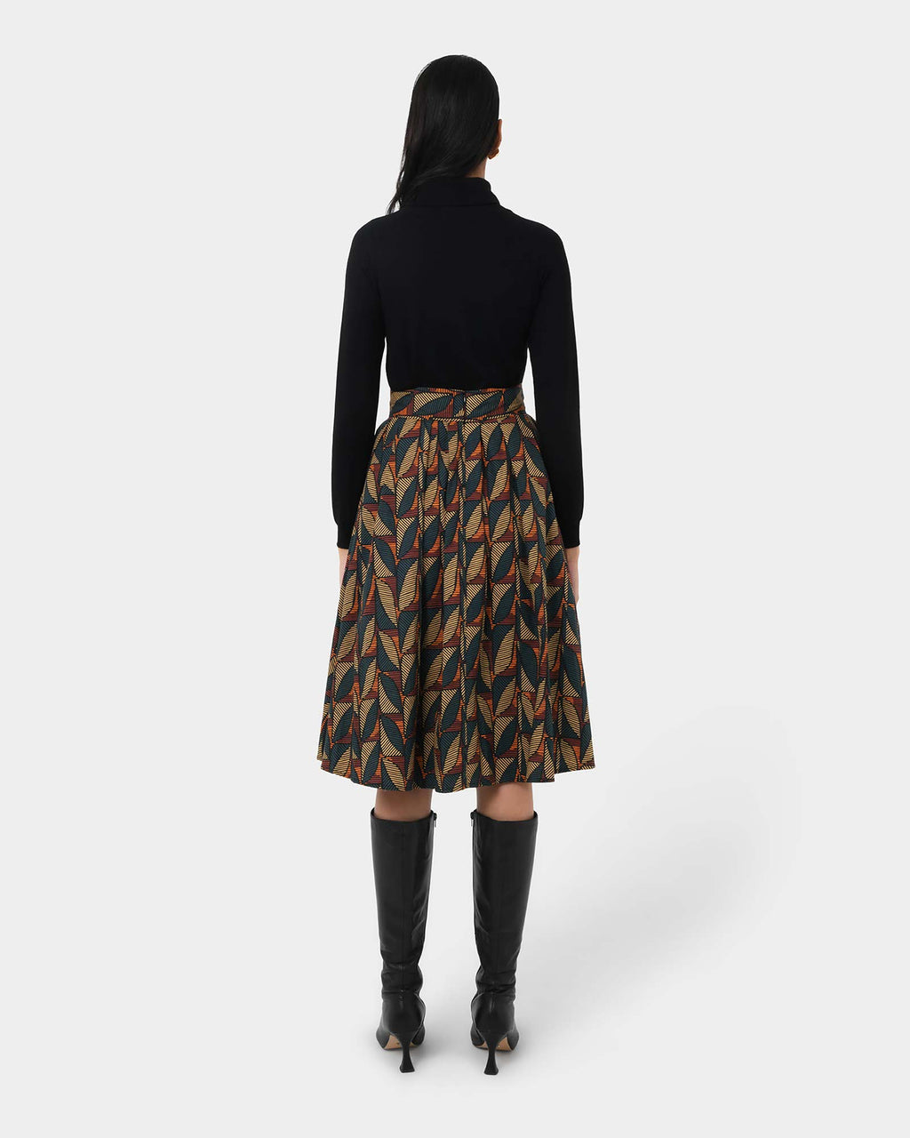 Lela Printed Full Skirt