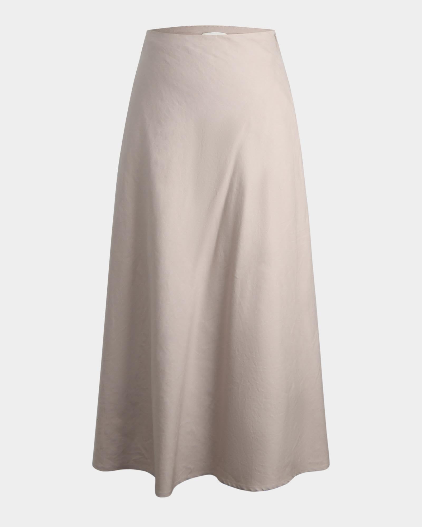 Kade Linen Blend Midi Skirt