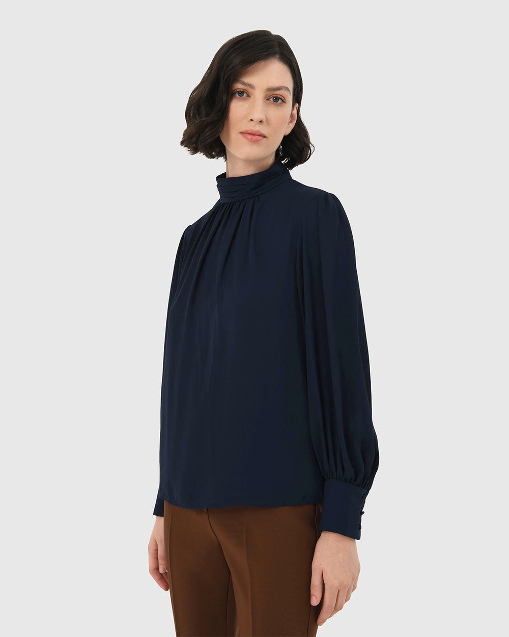 Korra High Neck Blouse