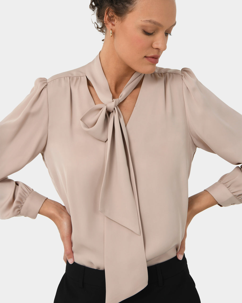 Serene Tie Neck Blouse