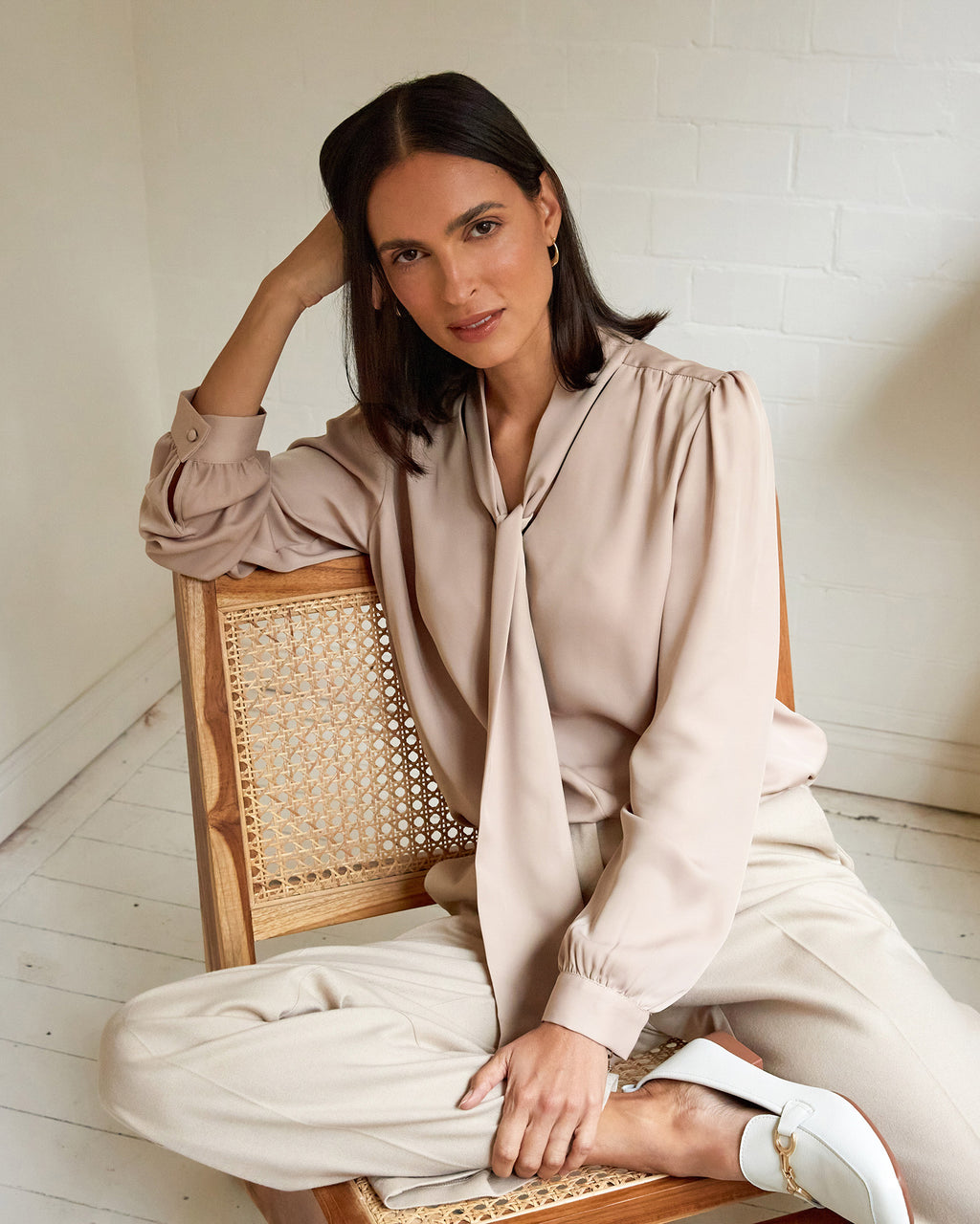 Serene Tie Neck Blouse