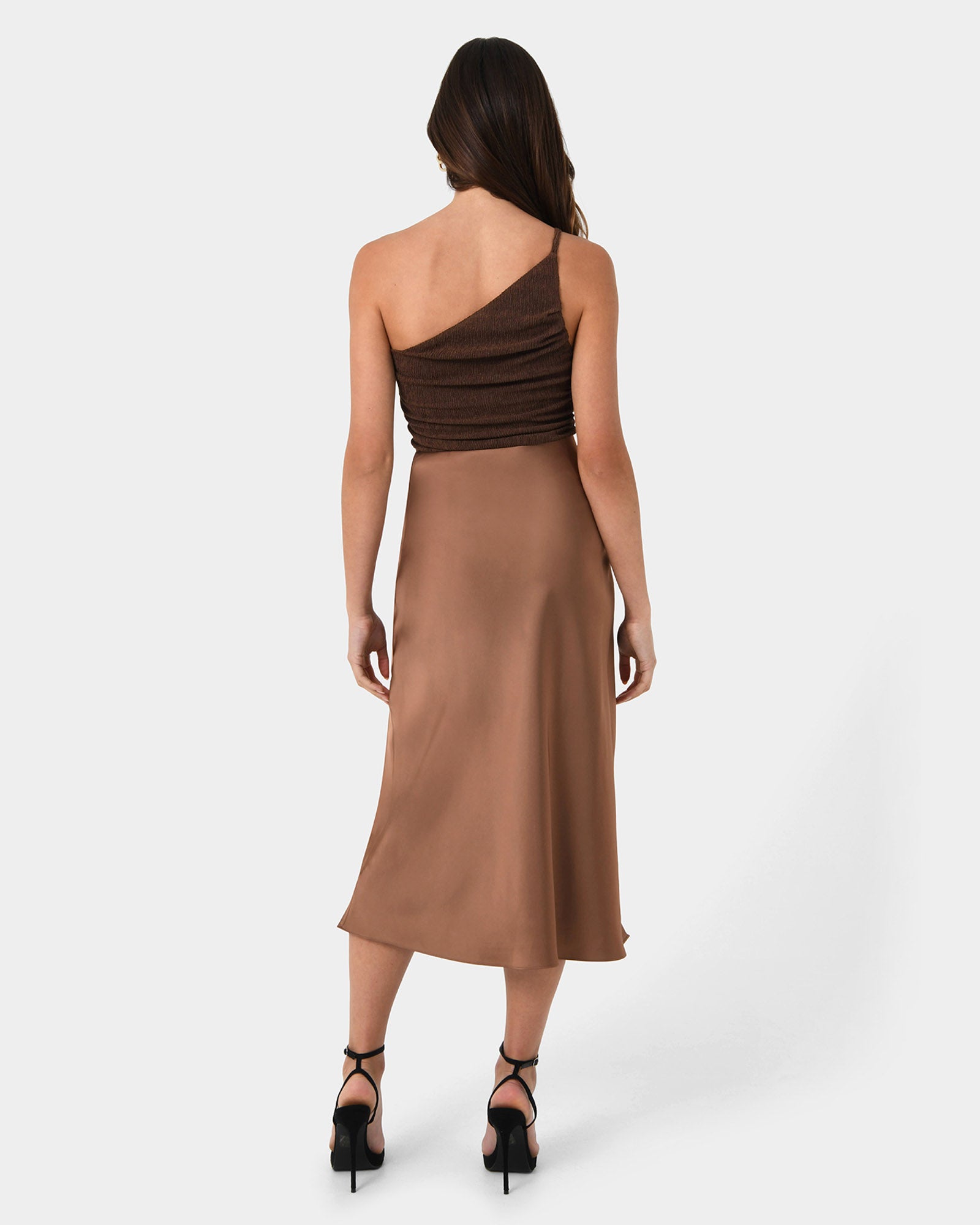 Izzy One Shoulder Crepe Top