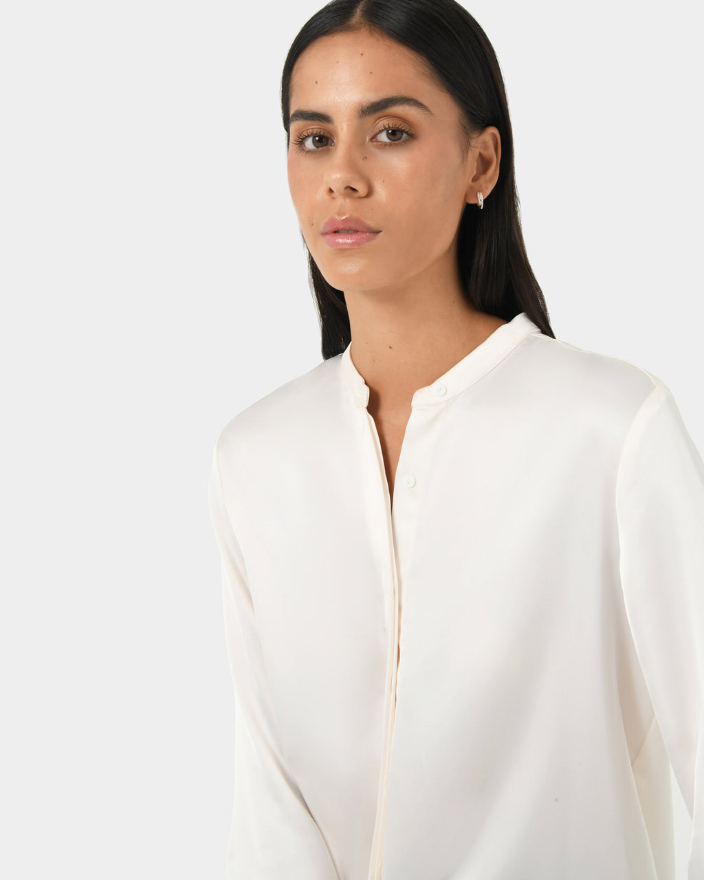 Maira Stand Collar Blouse