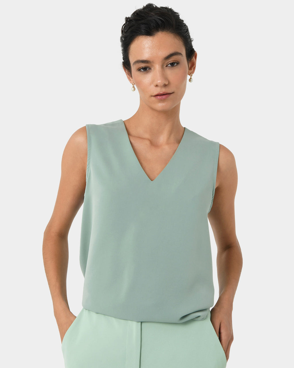 Mattie Detachable Bow Neck Top