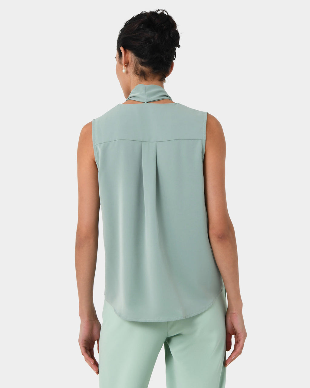 Mattie Detachable Bow Neck Top