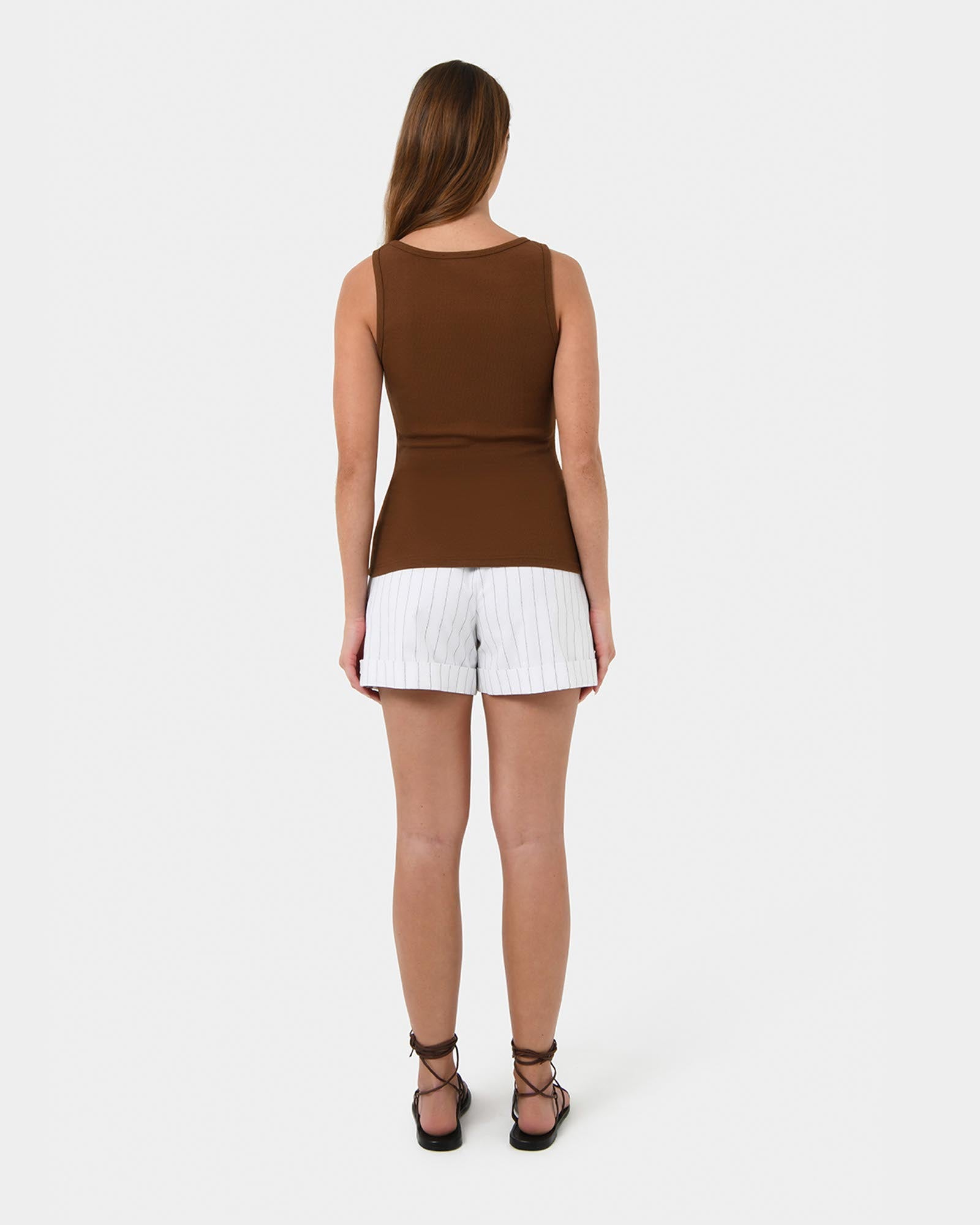 Devin Ribbed Singlet Top