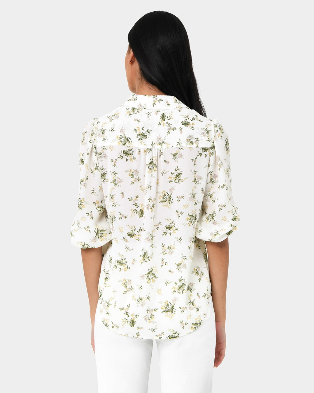 Katy Floral Button Up Blouse