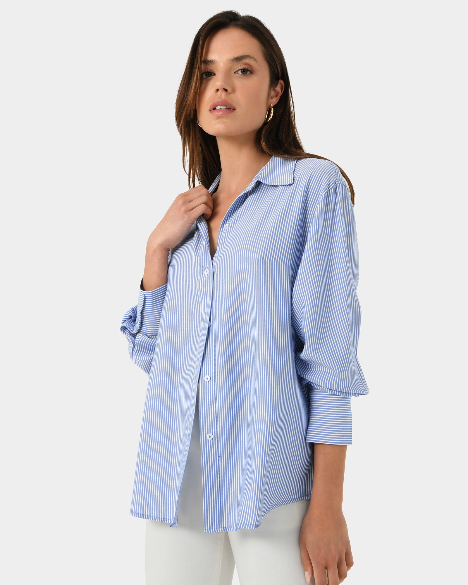 Lula Button Up Stripe Shirt