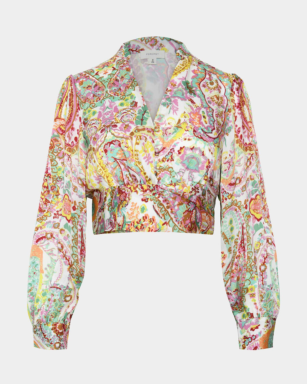Dulce Printed Tie Waist Blouse