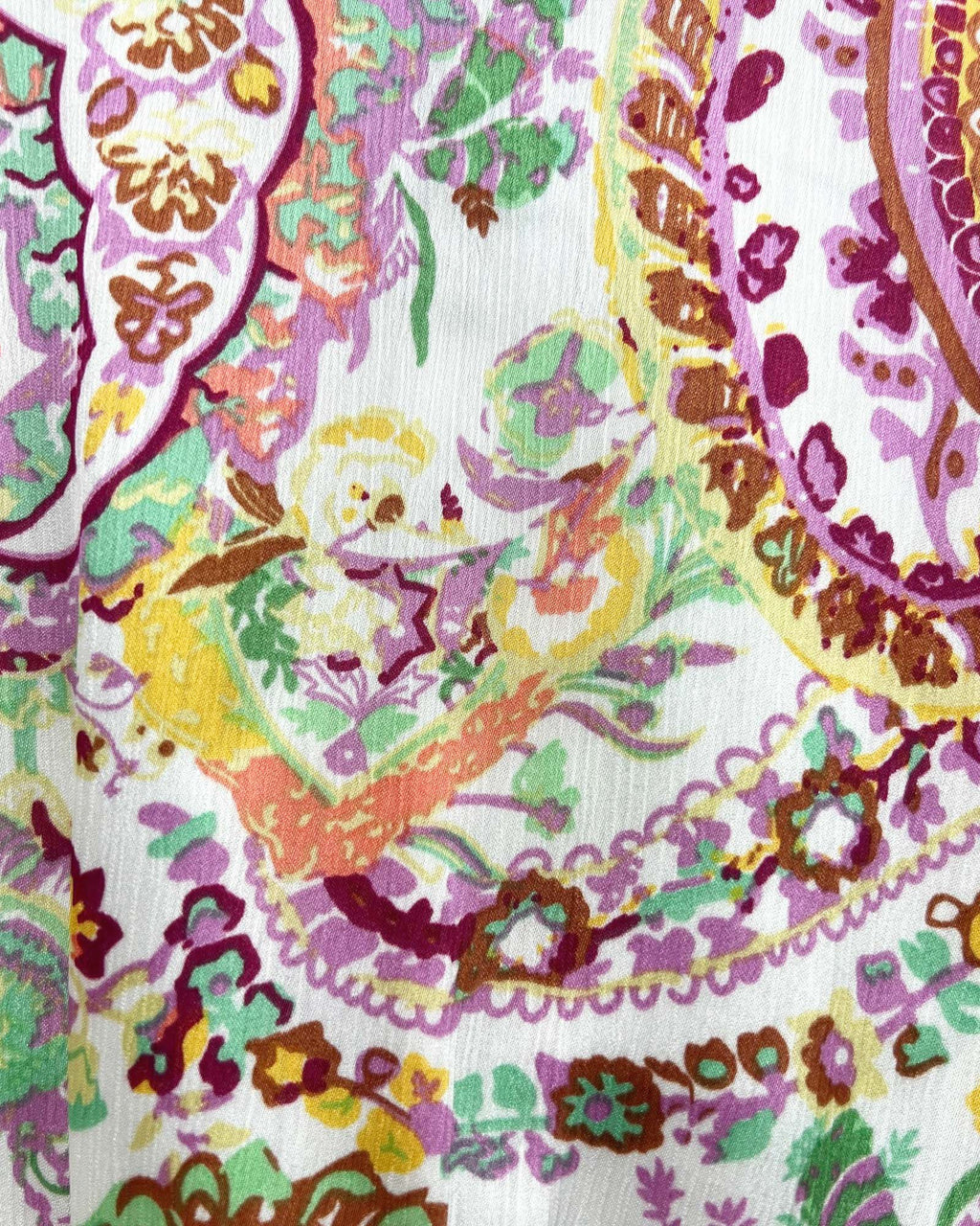 Dulce Printed Tie Waist Blouse