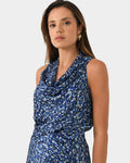Juniper Printed Cowl Neck Top
