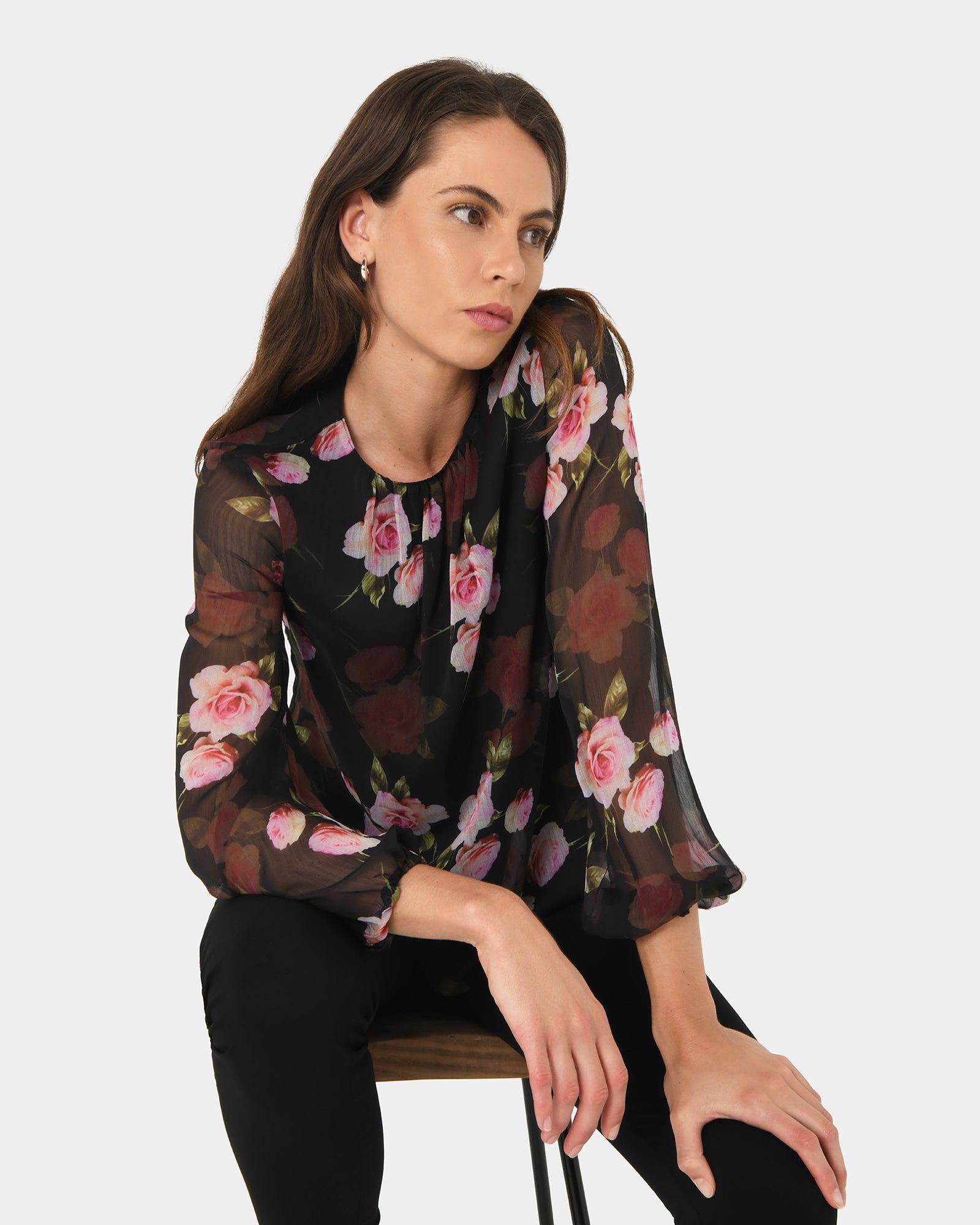 Rose Floral Top