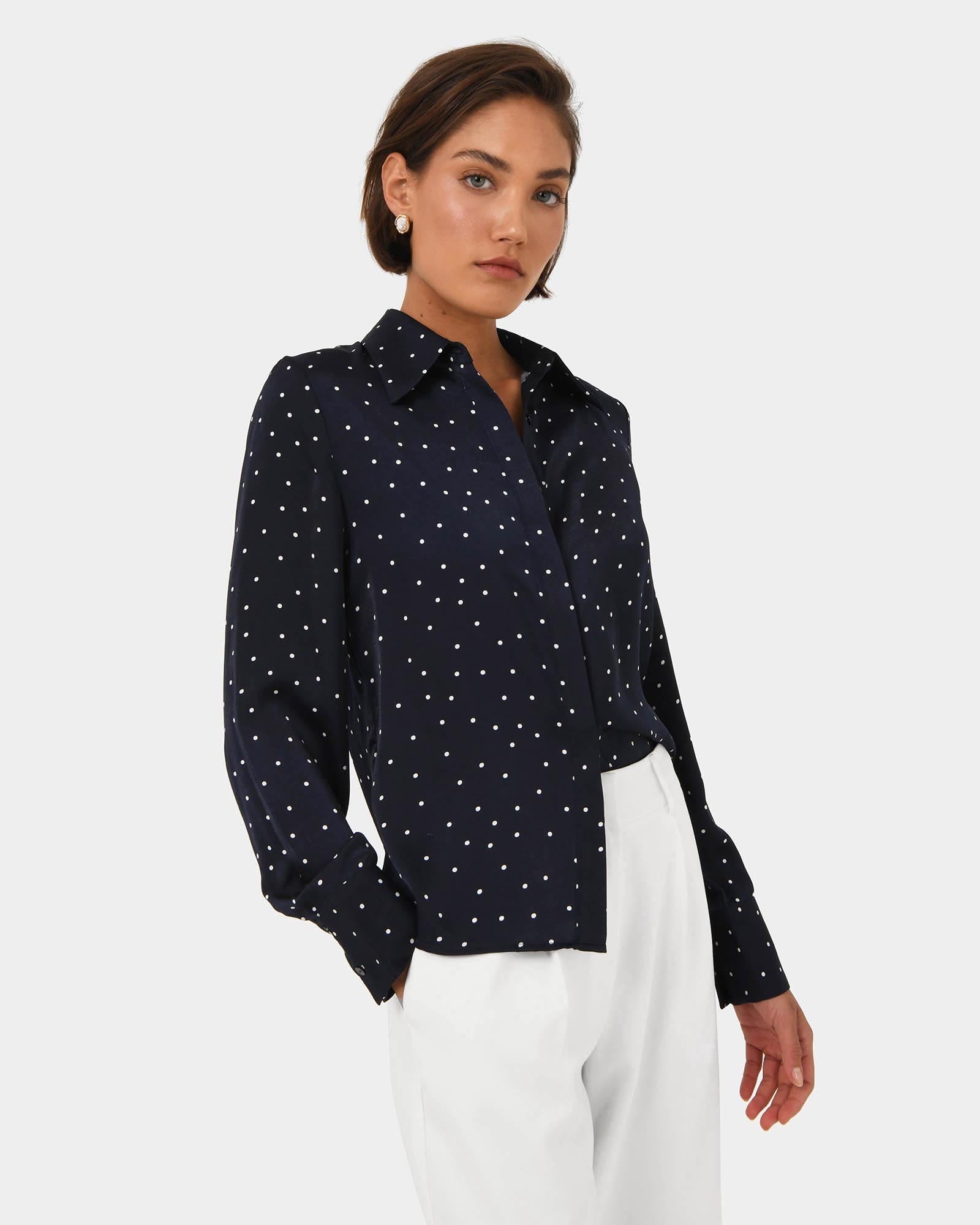 Lesly Polka Dot Blouse