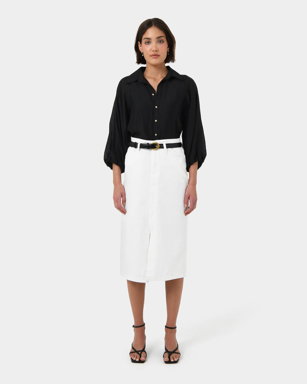 Giulia Gold Button Blouse