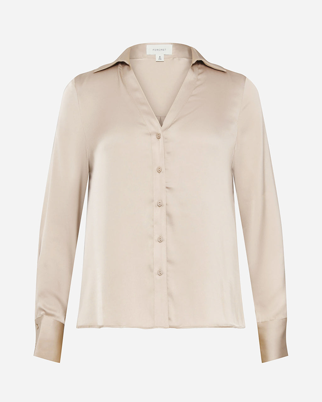 Lila V-Neck Satin Blouse
