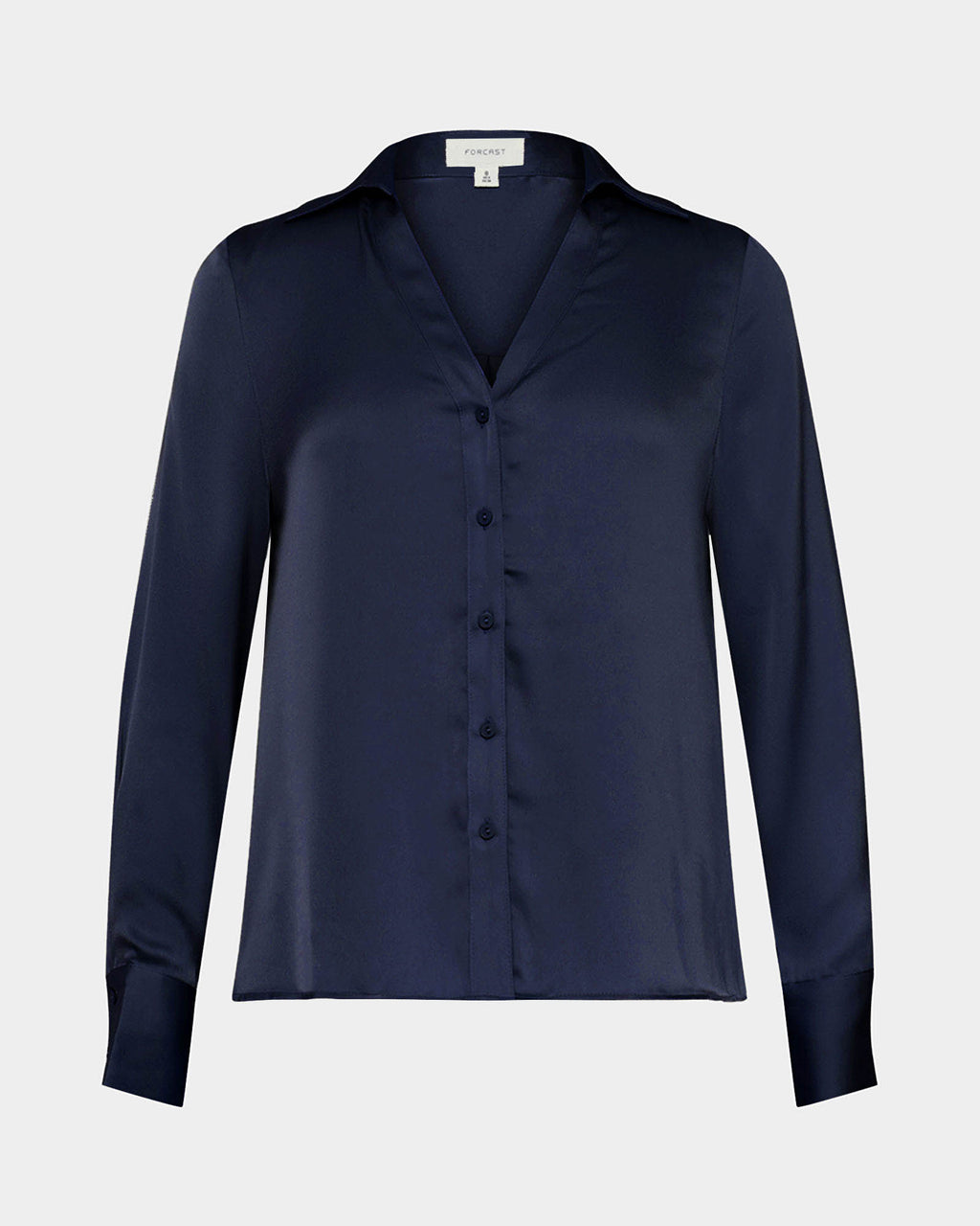 Lila V-Neck Satin Blouse
