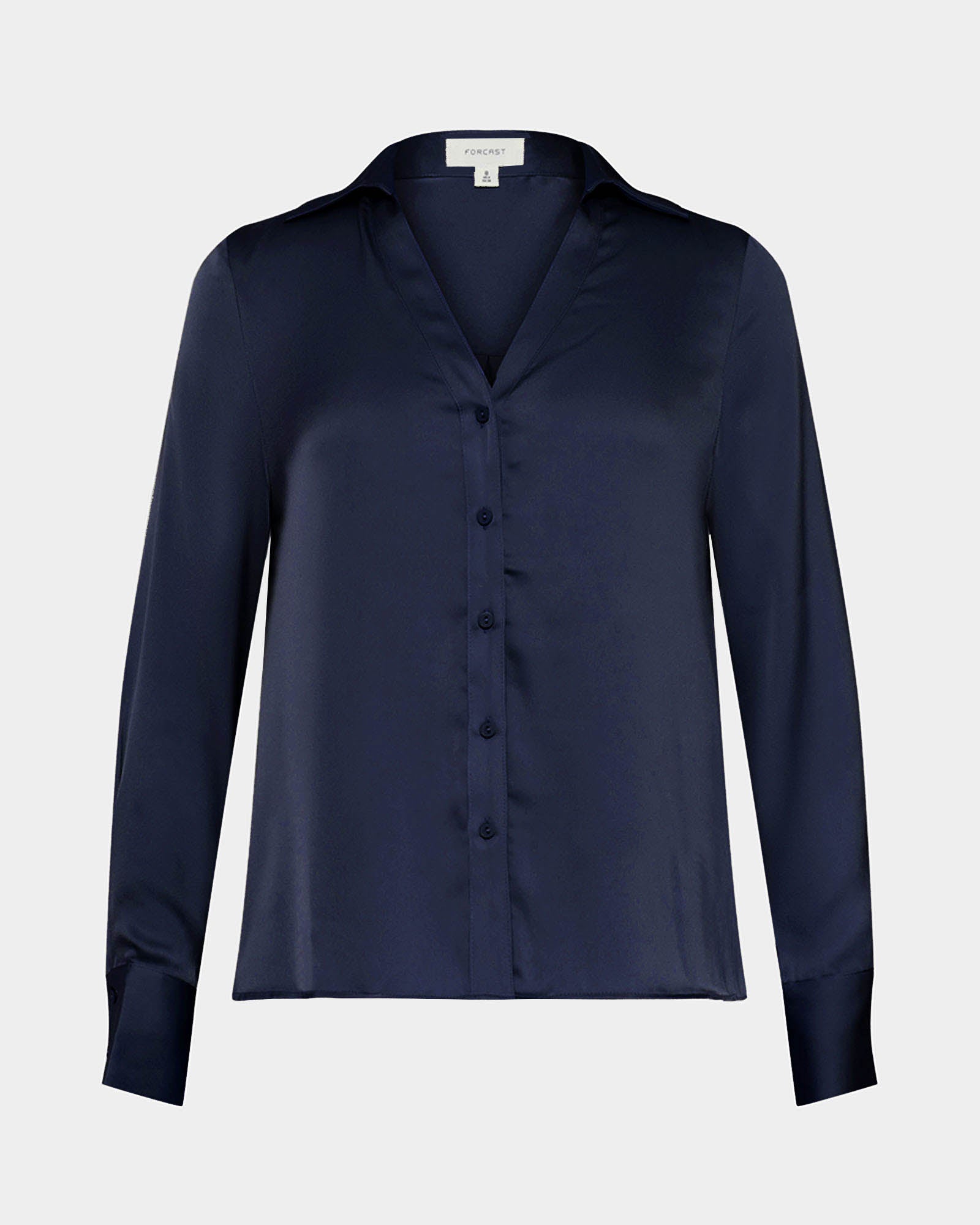 Lila V-Neck Satin Blouse