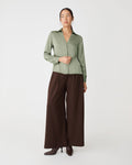 Lila V-Neck Satin Blouse