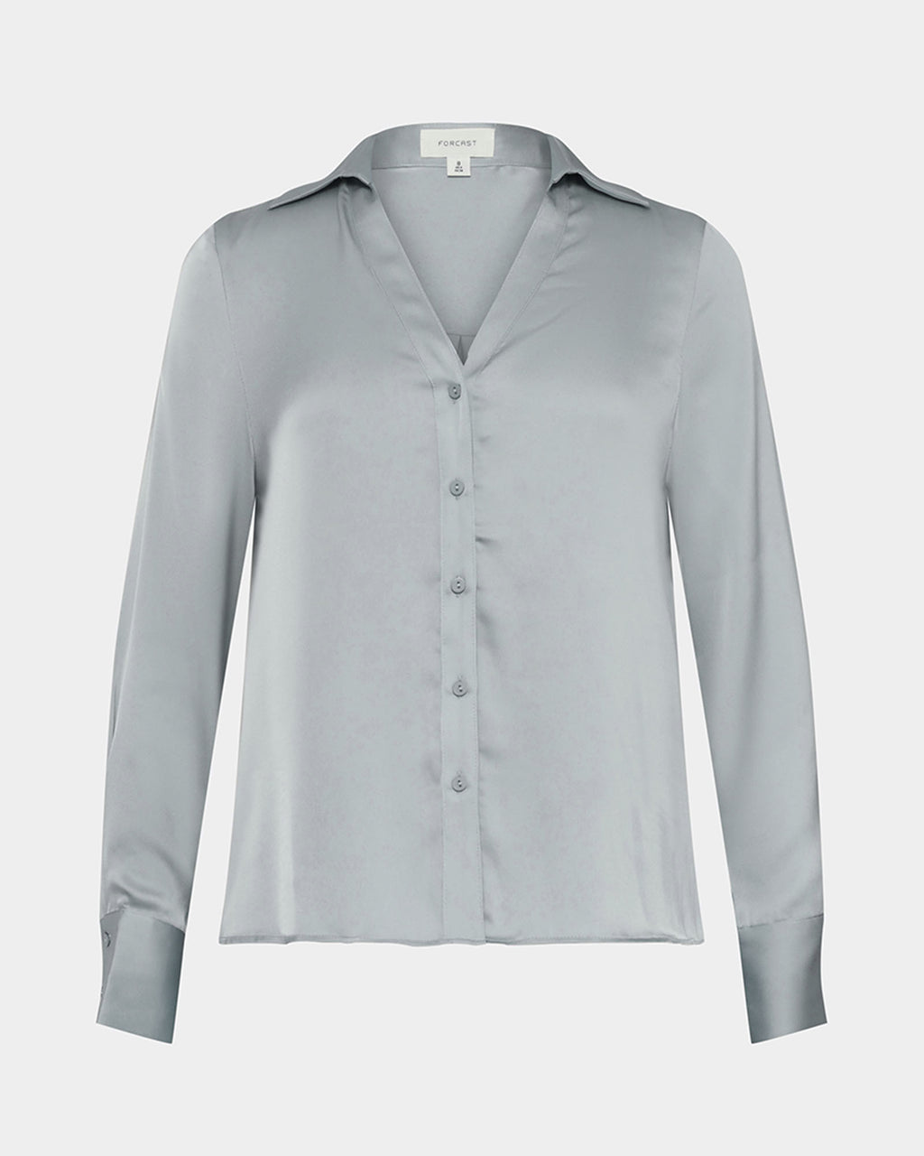 Lila V-Neck Satin Blouse