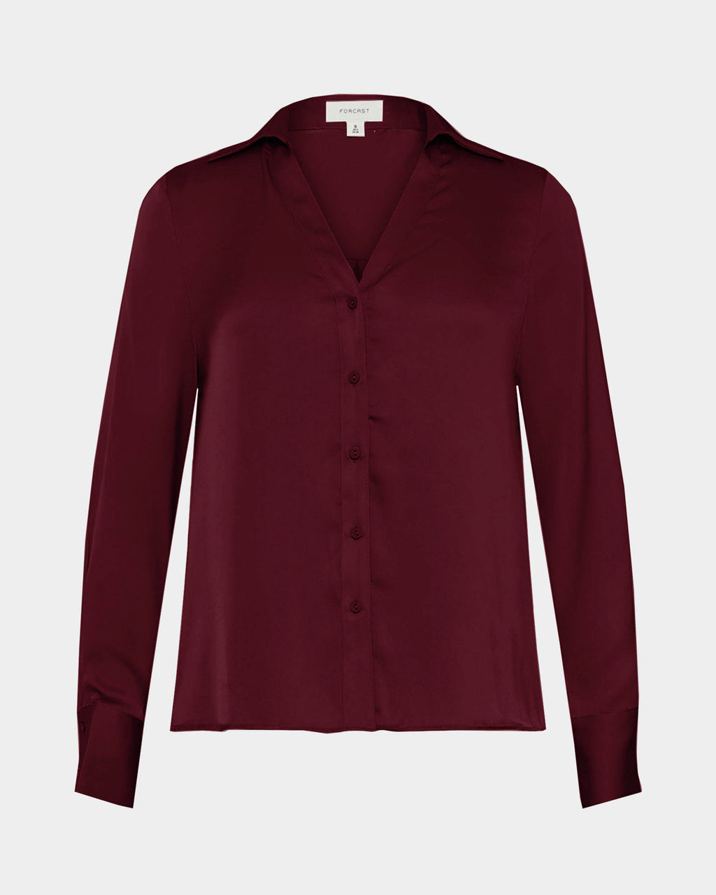 Lila V-Neck Satin Blouse