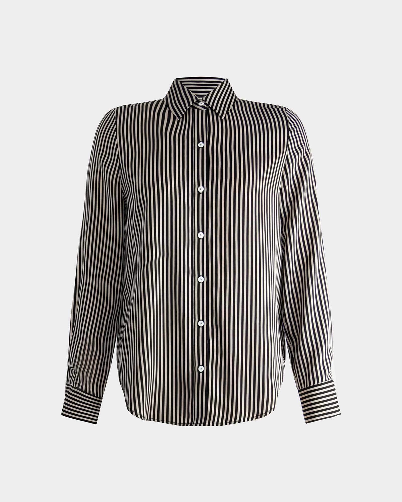 Wanda Stripe Satin Shirt