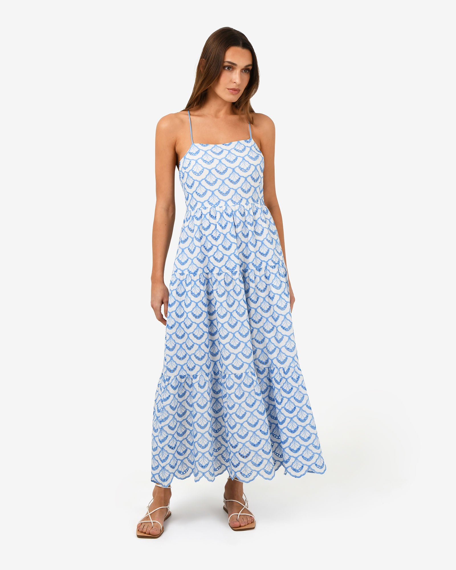 Kela Embroidery Maxi Dress