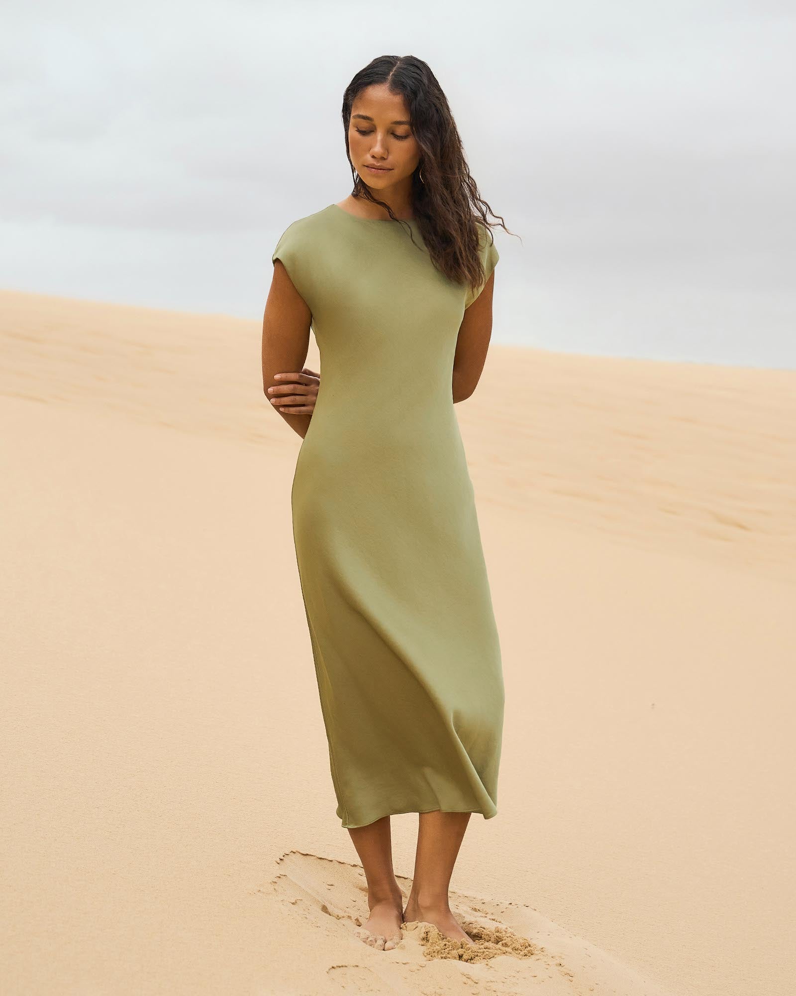 Dulce Satin Midi Dress