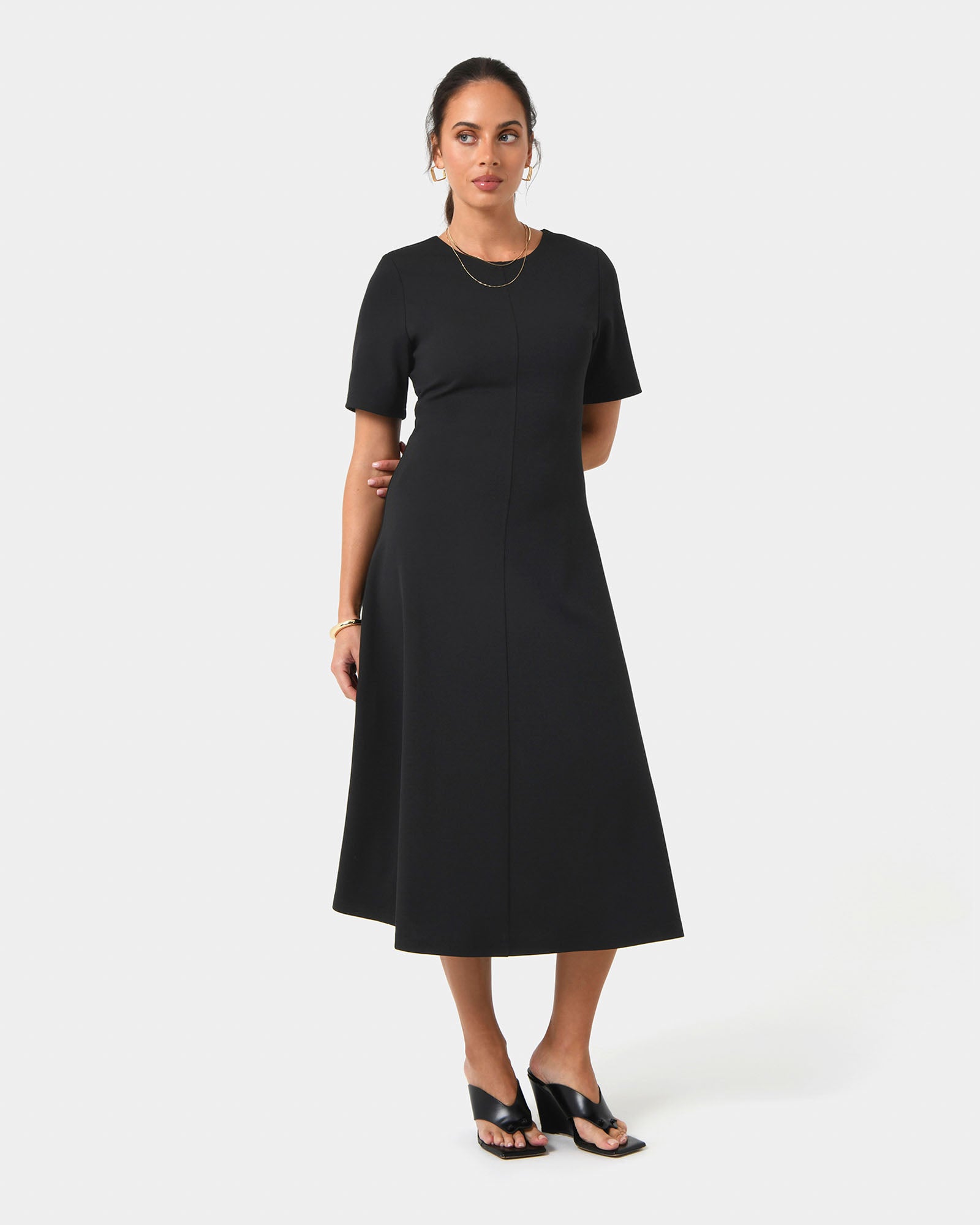 Leah A-Line Midi Dress