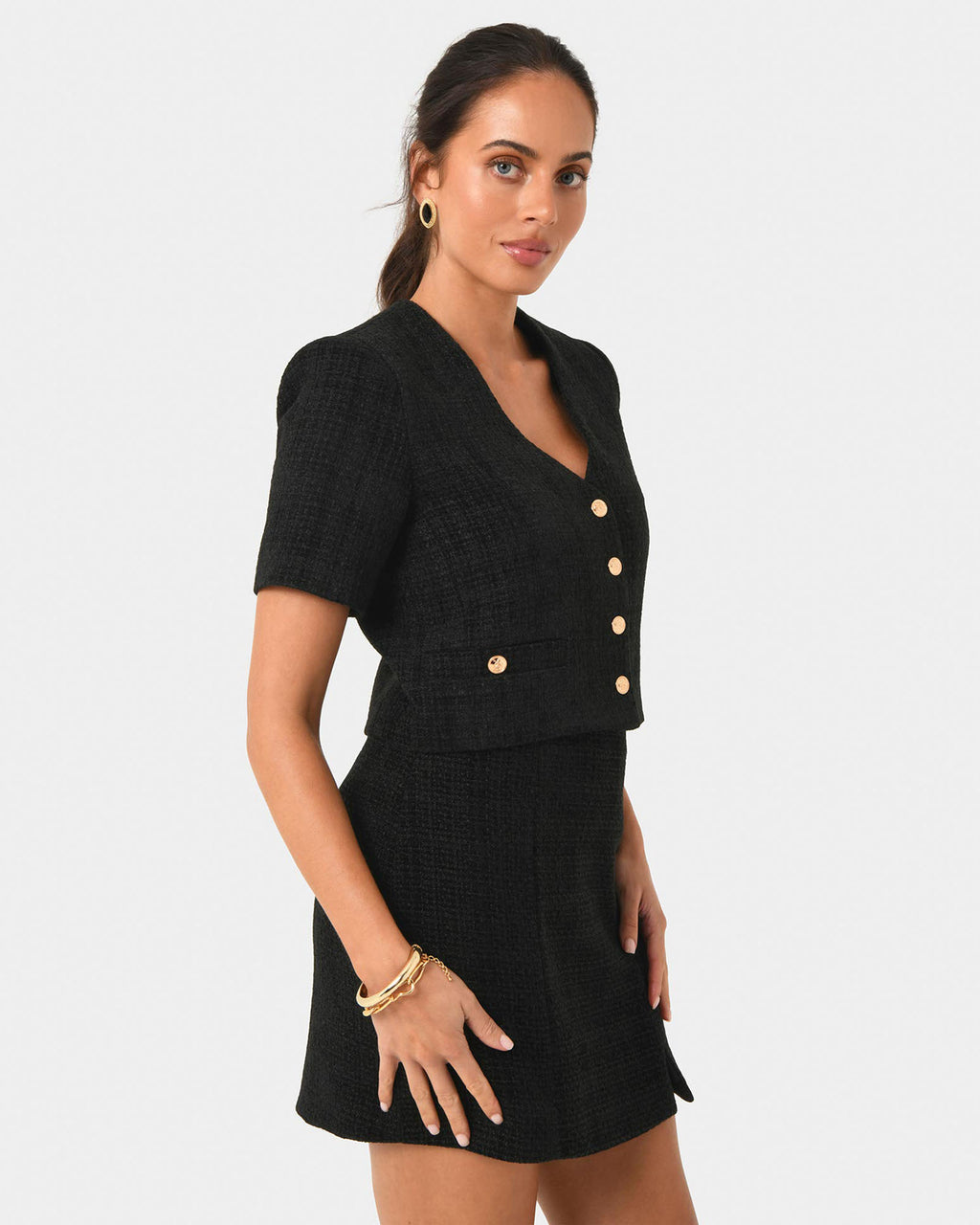 Carmen Tweed Crop Jacket