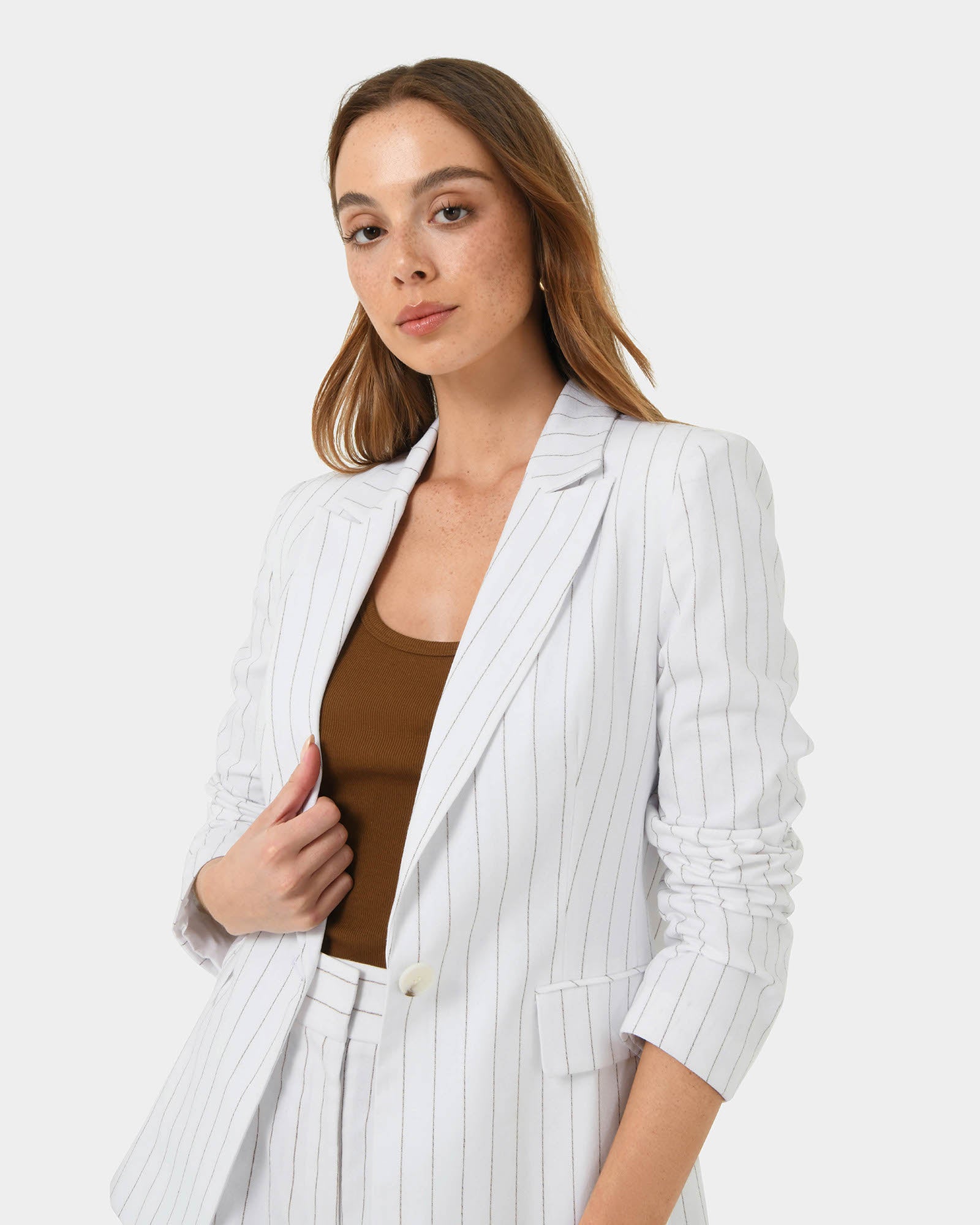 Ria Stripe Cotton Jacket