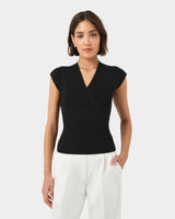 Ani Wrap Knit Top
