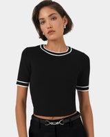 Kiara Contrast Knit Top