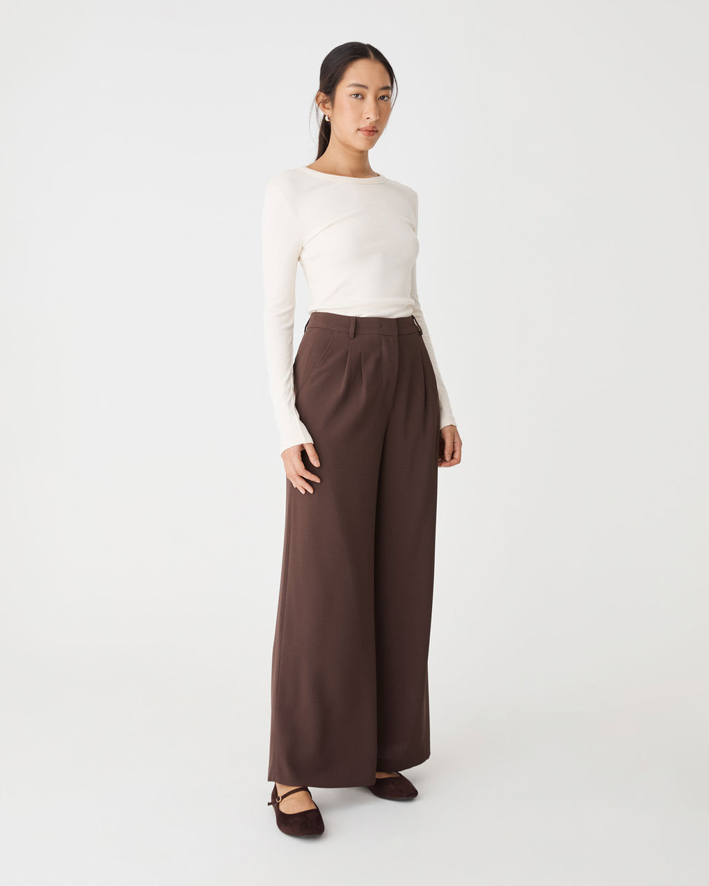 Rumy Wide Leg Tailored Pants