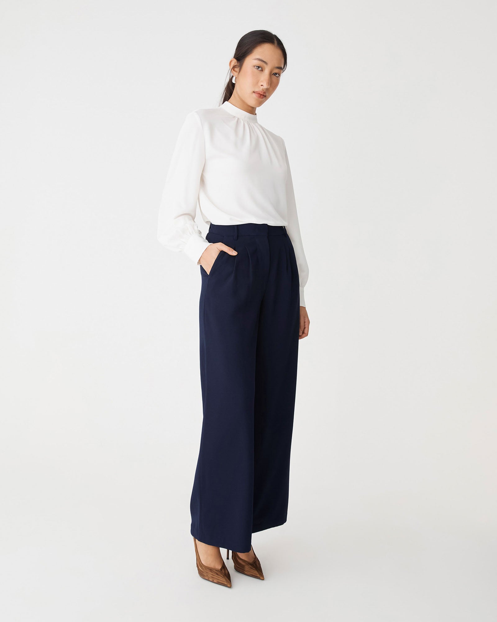 Rumy Wide Leg Tailored Pants