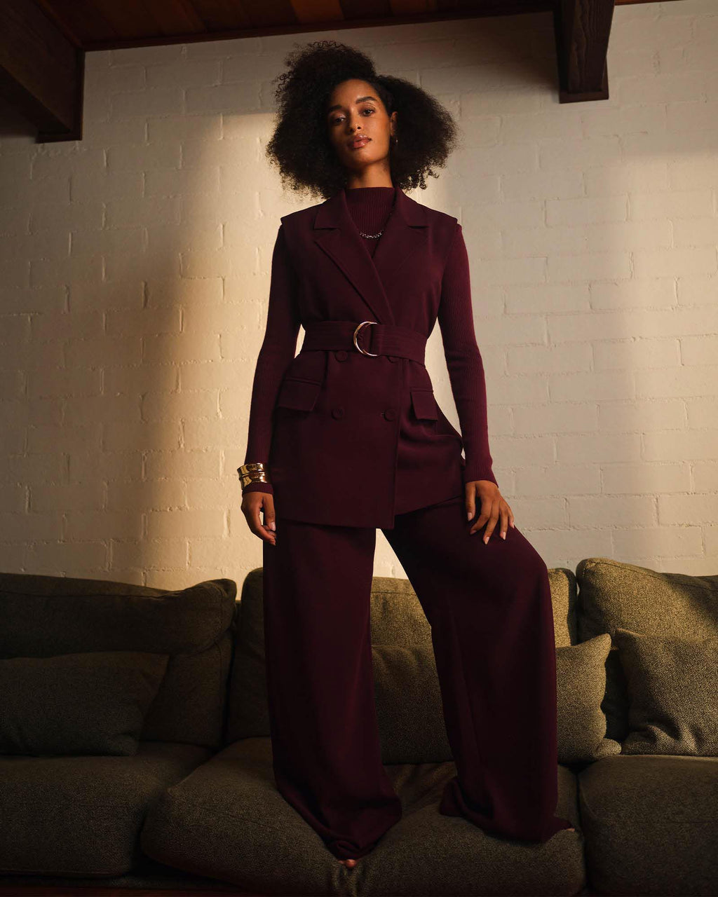 Rumy Wide Leg Tailored Pants