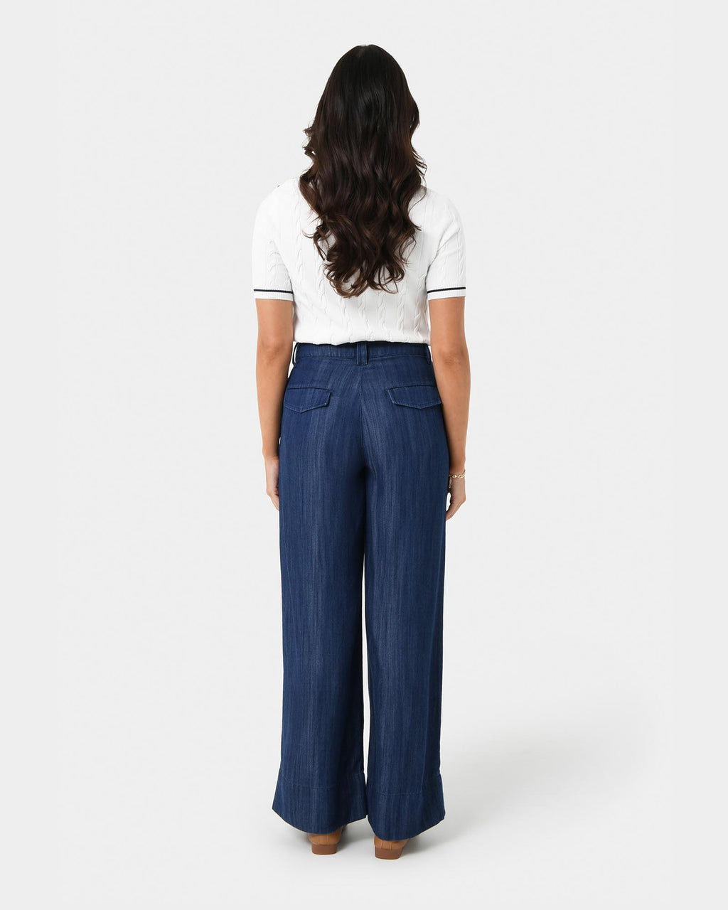 Kaley Lyocell Denim Trousers