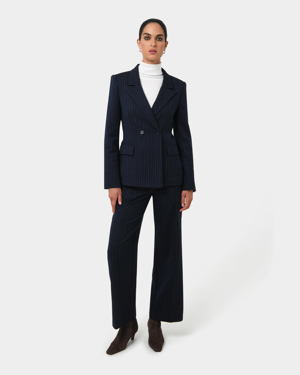 Zara Pinstripe Tailored Pants