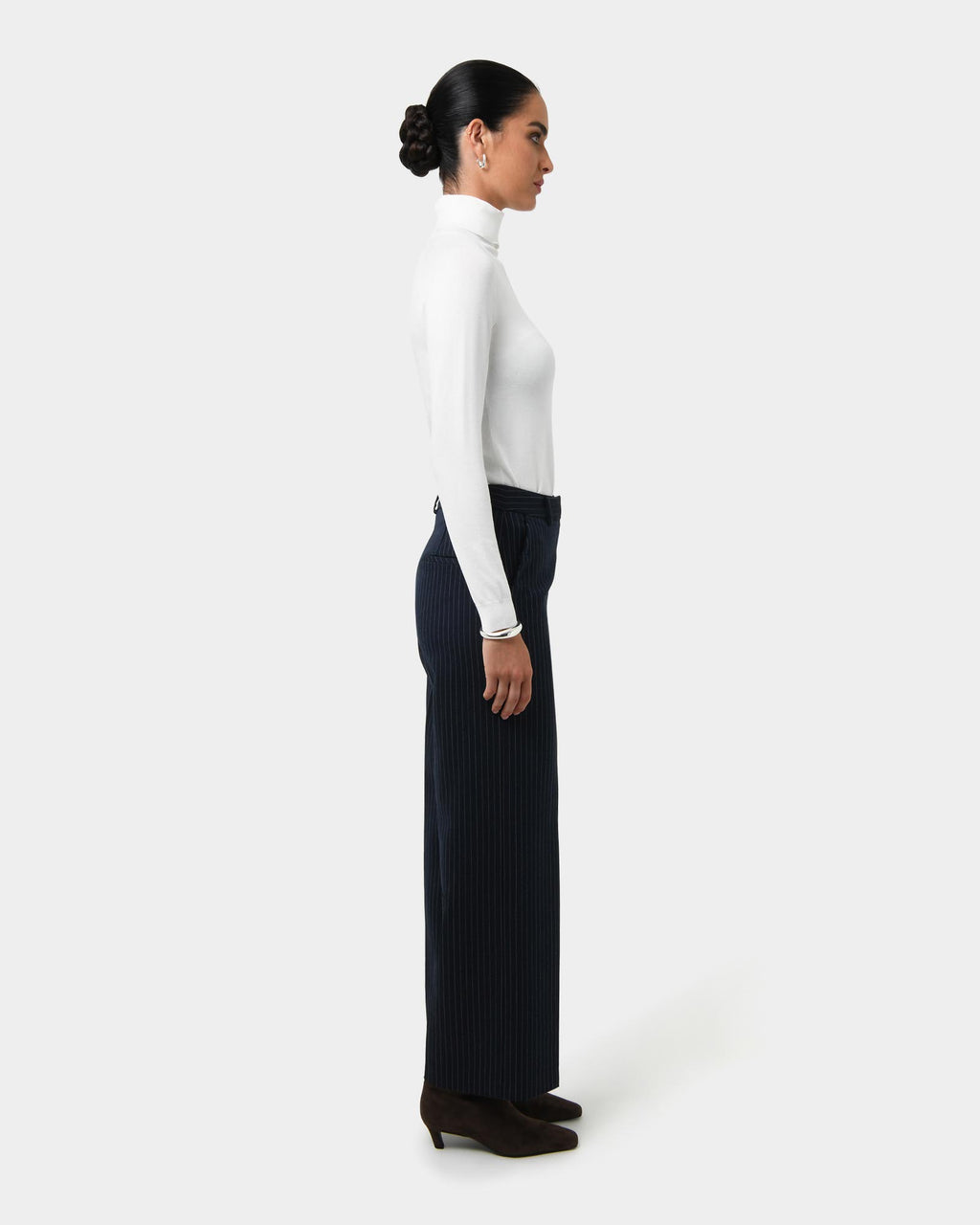 Zara Pinstripe Tailored Pants