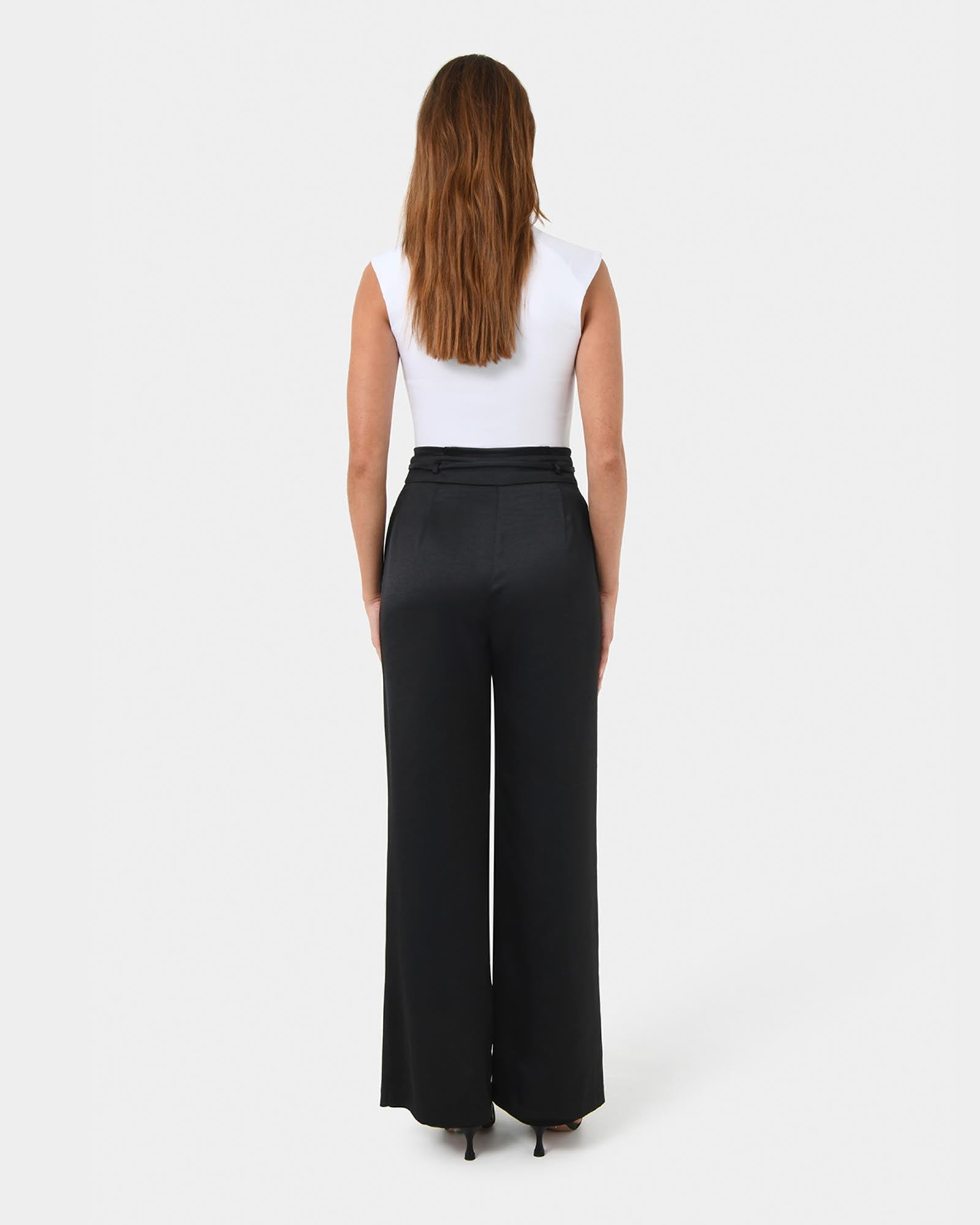 Louisa Wide Leg Satin Pants