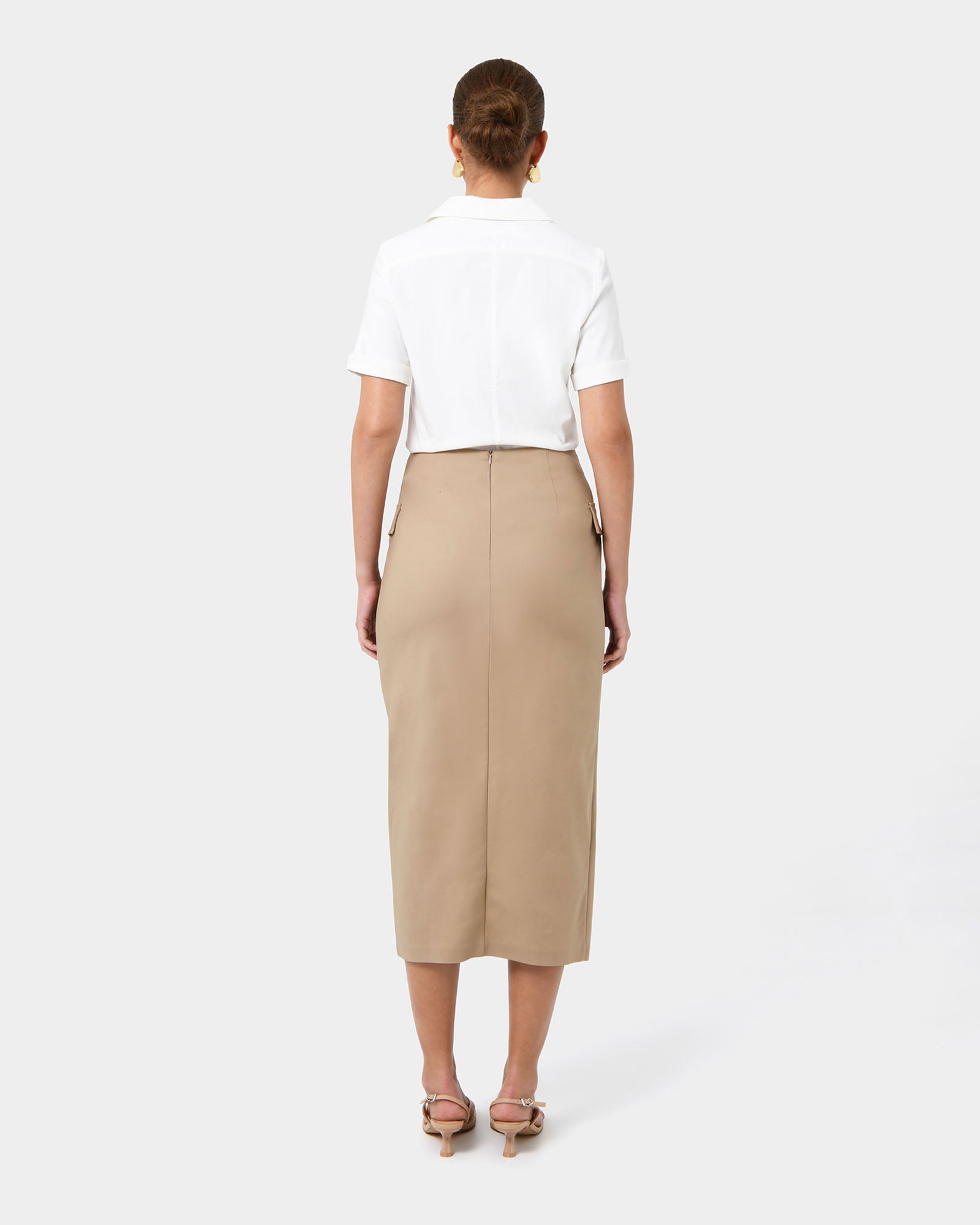 Abby Asymmetric Tailored Skirt
