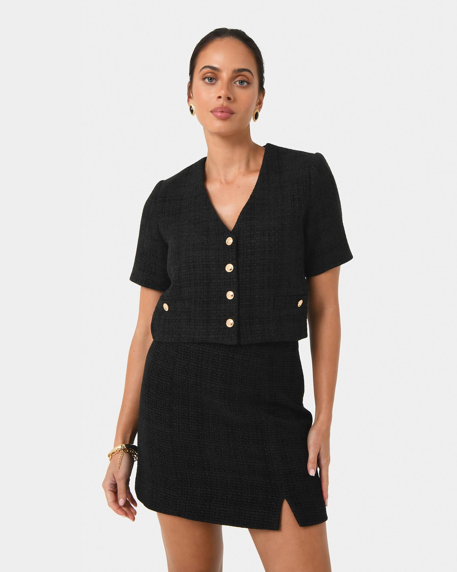 Carmen Tweed A-Line Skirt