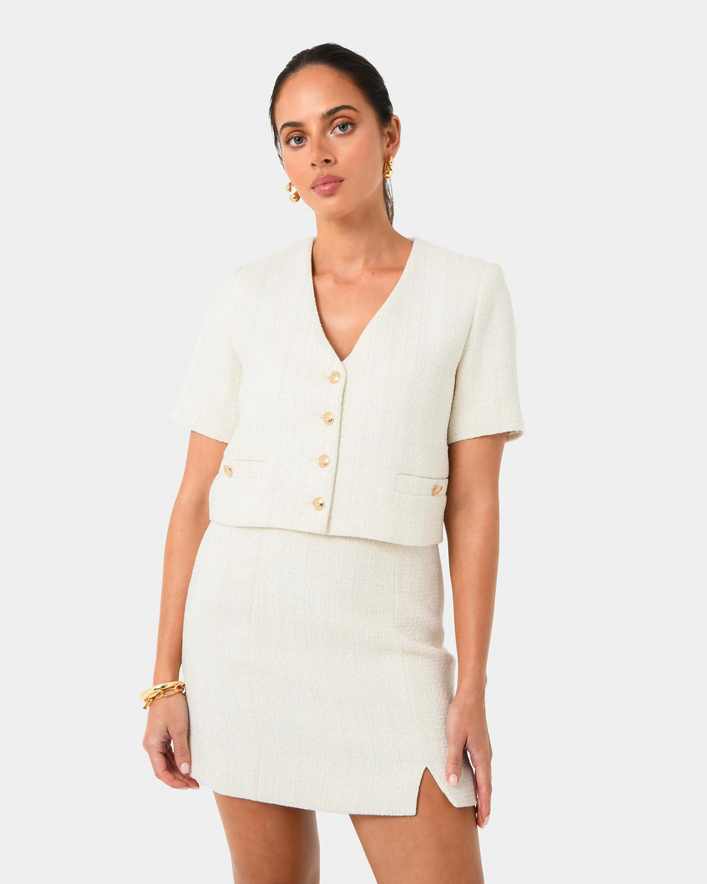 Carmen Tweed A-Line Skirt