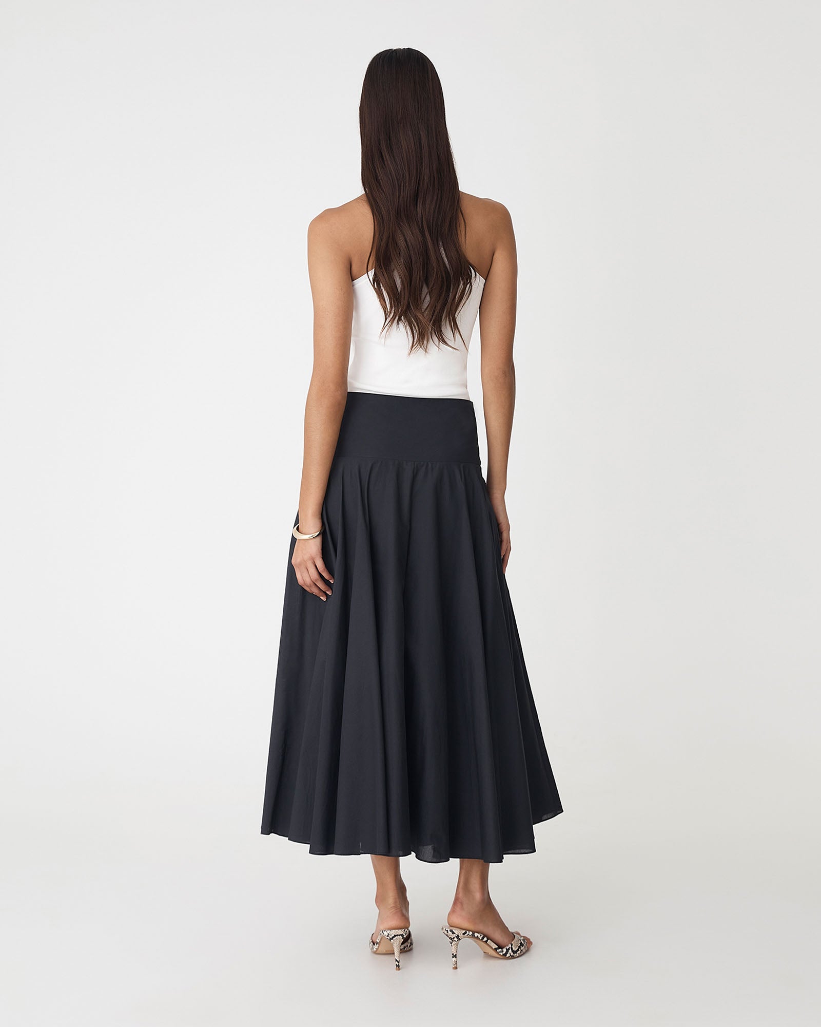Deb Cotton Midi Full Skirt