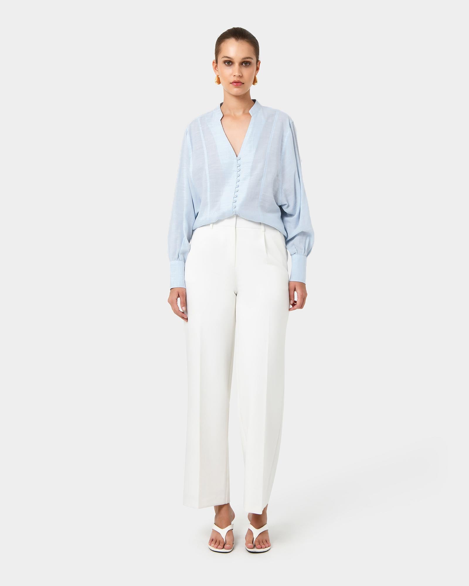 Helena Draped Sleeve Blouse