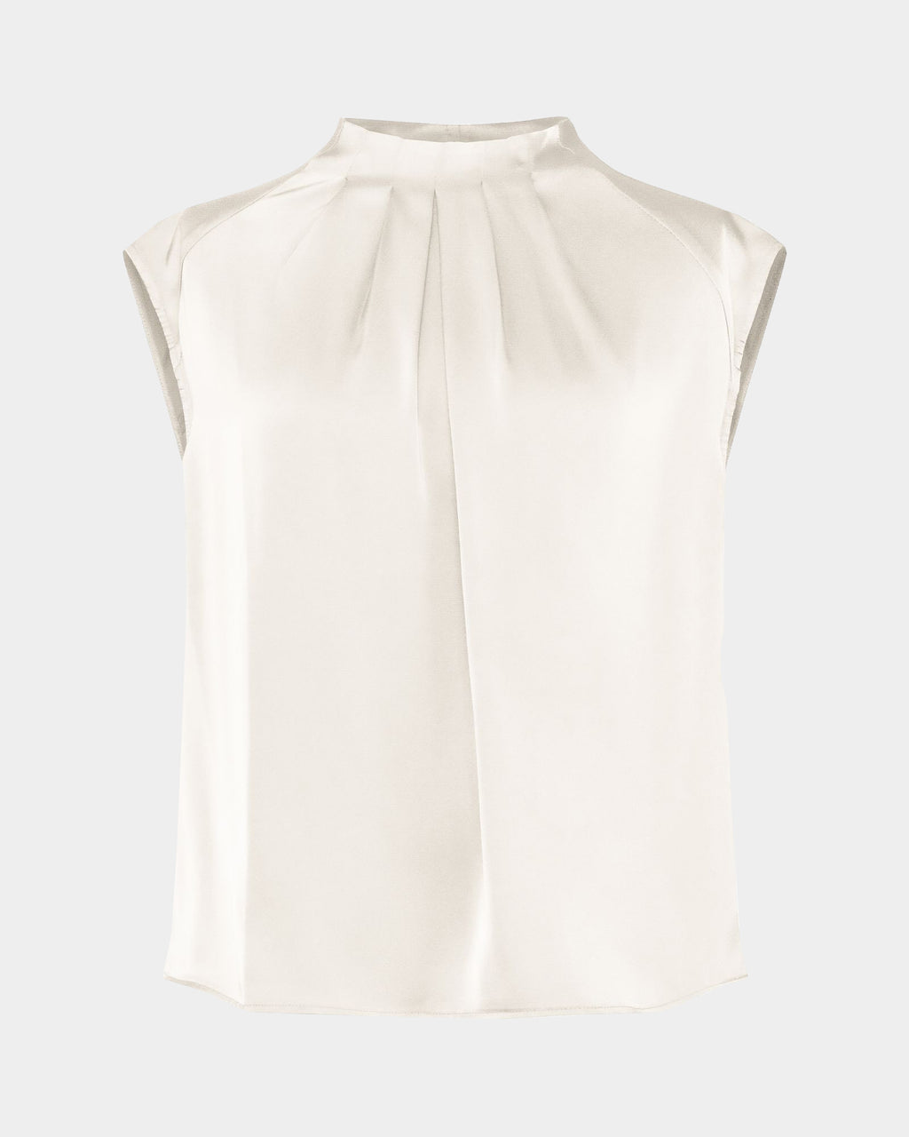 Kiar Pleated Satin Top