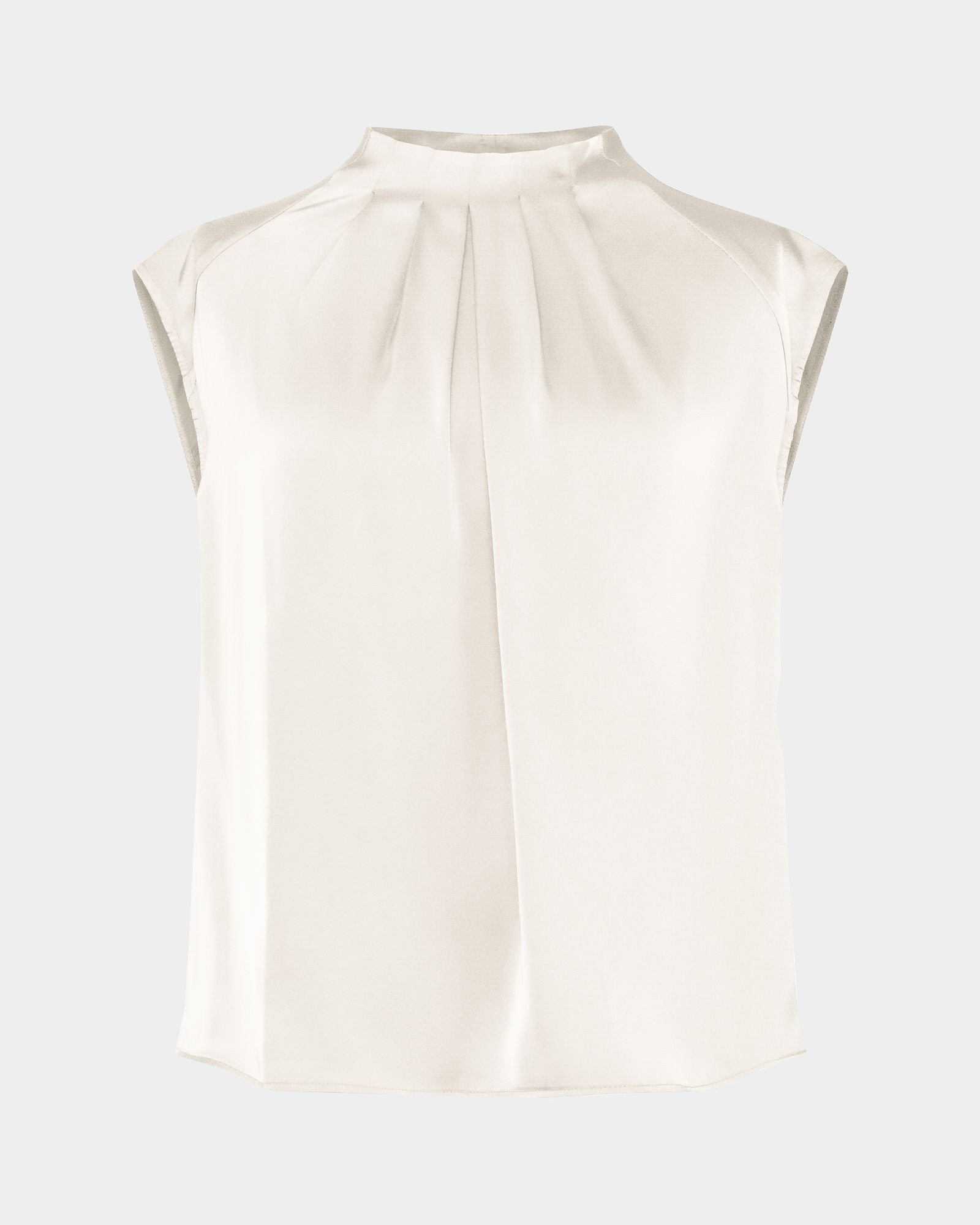 Kiar Pleated Satin Top